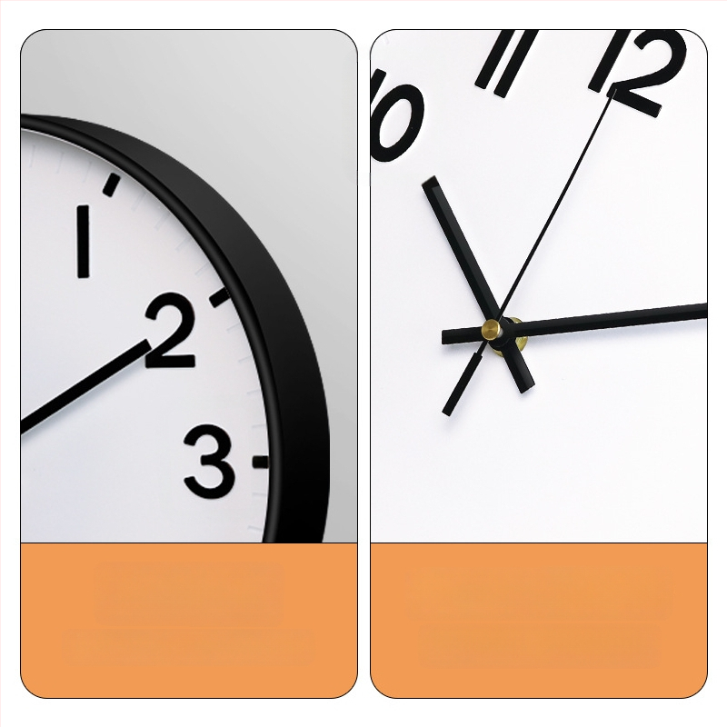 Kvarts seinakell – akutoitega, vaikne töö, numbriline kuvamine, metallist näidik, elutuppa