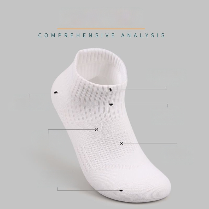 Vīriešu sporta potīšu zeķes - pret smaku, elpojošas, uzsūc sviedrus, piemērotas basketbolam un skrējienam, visiem sezonām