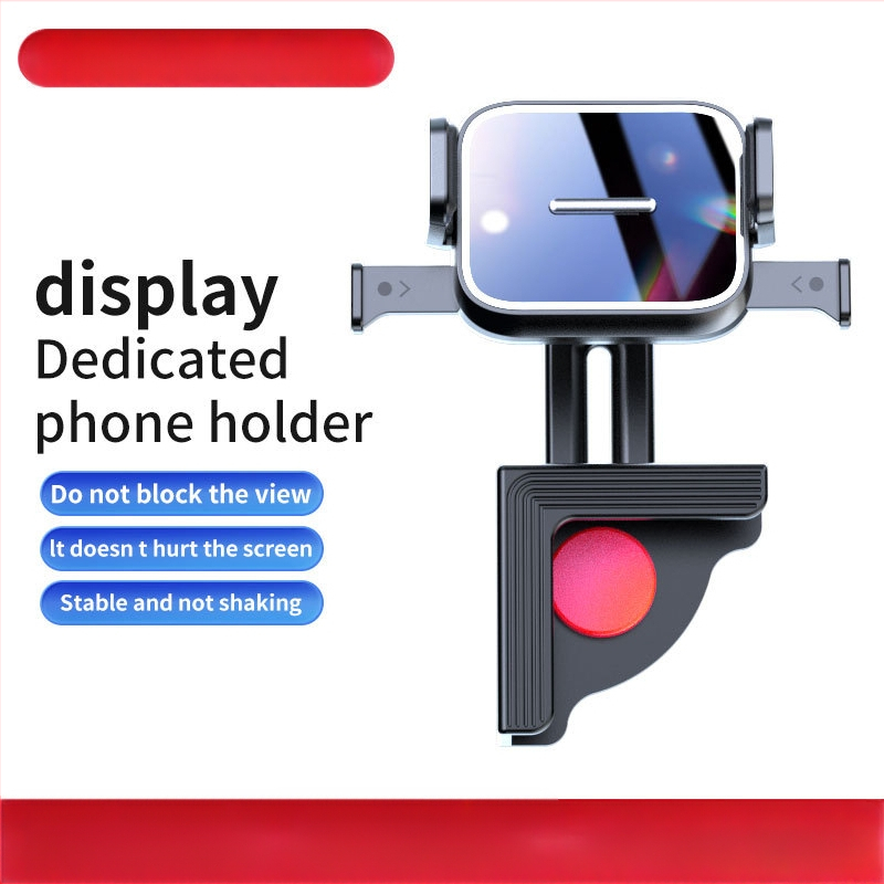 Auto telefonihoidik keskekraani jaoks – universaalne, Snap-on paigaldus, ühe kliki lukustus, horisontaalne ja vertikaalne asend, kohandamine saadaval
