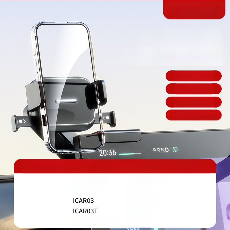 Auto telefonihoidik keskekraani jaoks – universaalne, Snap-on paigaldus, ühe kliki lukustus, horisontaalne ja vertikaalne asend, kohandamine saadaval