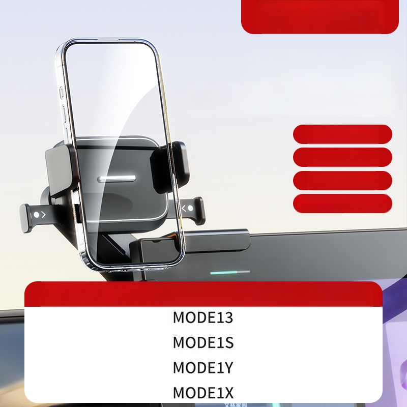 Auto telefonihoidik keskekraani jaoks – universaalne, Snap-on paigaldus, ühe kliki lukustus, horisontaalne ja vertikaalne asend, kohandamine saadaval