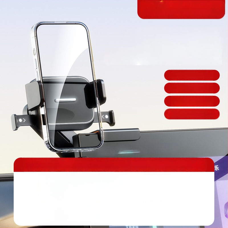 Auto telefonihoidik keskekraani jaoks – universaalne, Snap-on paigaldus, ühe kliki lukustus, horisontaalne ja vertikaalne asend, kohandamine saadaval