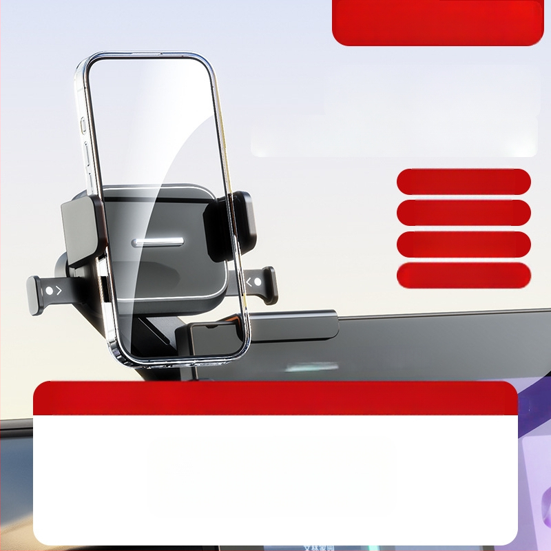 Auto telefonihoidik keskekraani jaoks – universaalne, Snap-on paigaldus, ühe kliki lukustus, horisontaalne ja vertikaalne asend, kohandamine saadaval