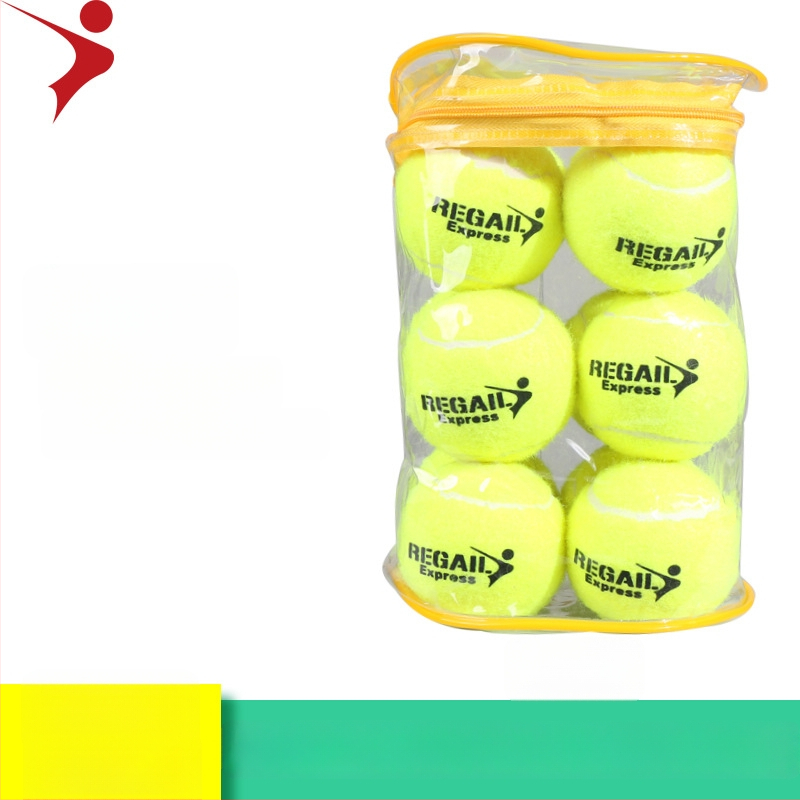 Exp12 treniņa tenisa bumbiņas, iepakotas somā — sintētiskā šķiedra, zīmols Leijiaer/Regal, izcelsme Zhejiang