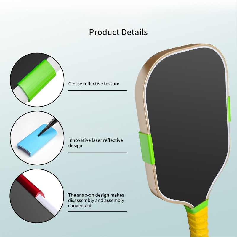 Pickleball raketės svorio dekoratyvinė sagtis – TPU medžiaga, pritaikomas priedas fitneso įrangai, su anti-kolizijos svarmeniu