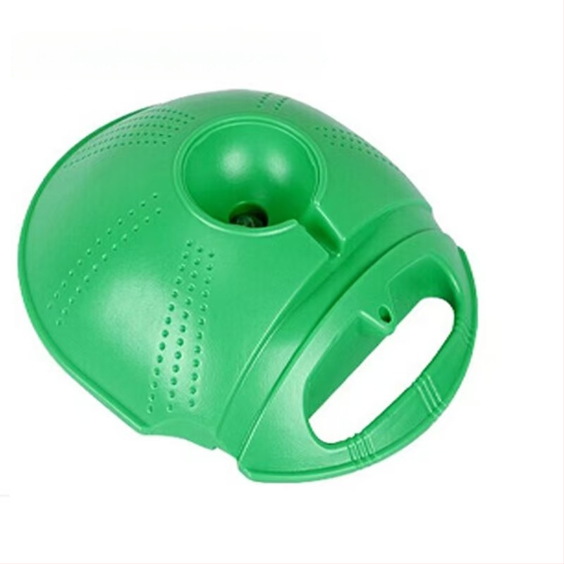 Plastikinis teniso treniruoklis su virve, skirtas vienam žaidėjui, automatinis atsispyrimas, aukštas elastingumas, fiksuotas pagrindas