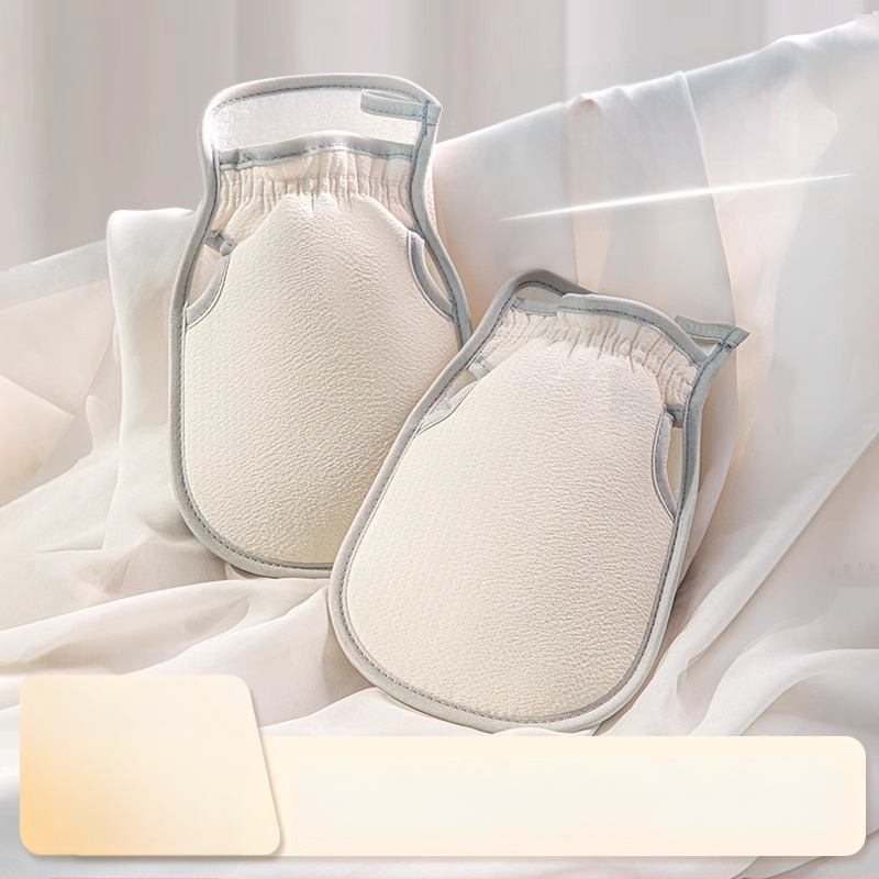 Ръкавици за баня за жени – ексфолиращи с груби частици, дишащи, удебелени, полиестерни влакна