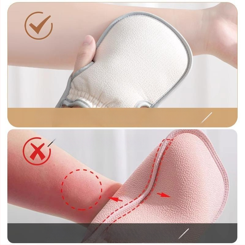 Ръкавици за баня за жени – ексфолиращи с груби частици, дишащи, удебелени, полиестерни влакна