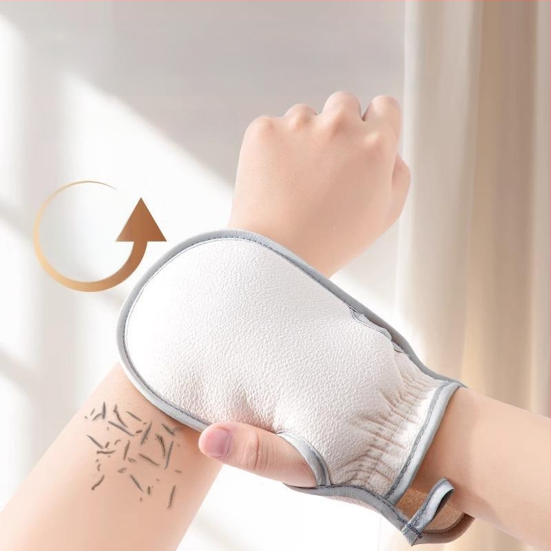 Ръкавици за баня за жени – ексфолиращи с груби частици, дишащи, удебелени, полиестерни влакна