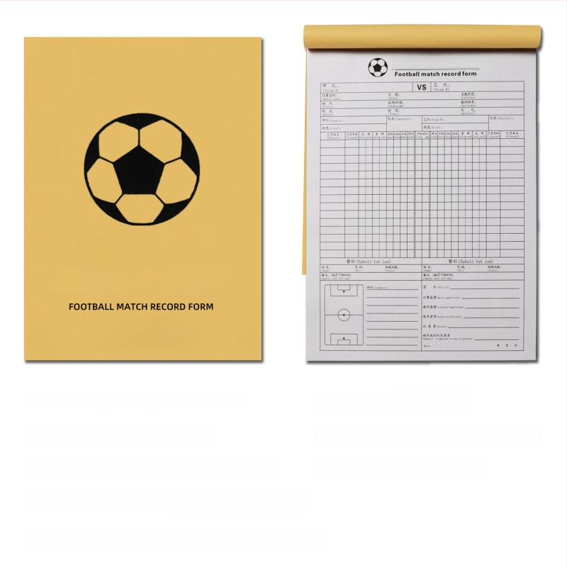 Basketbola tiesneša reģistrēšanas grāmatā - papīrs, komplekts 500 gab., rezultātu tabula, maiņas kartes un taktikas tabula