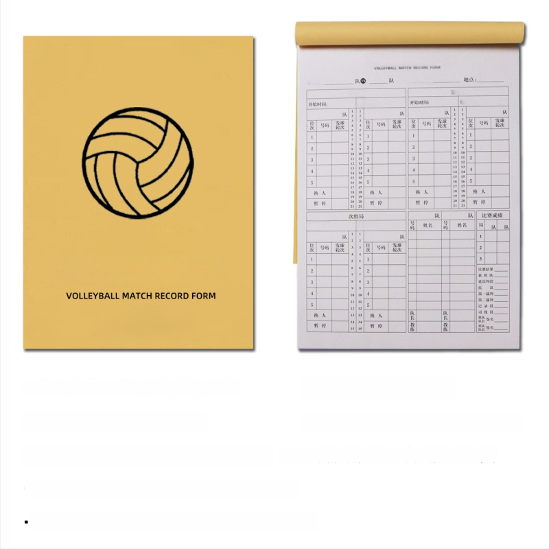 Basketbola tiesneša reģistrēšanas grāmatā - papīrs, komplekts 500 gab., rezultātu tabula, maiņas kartes un taktikas tabula