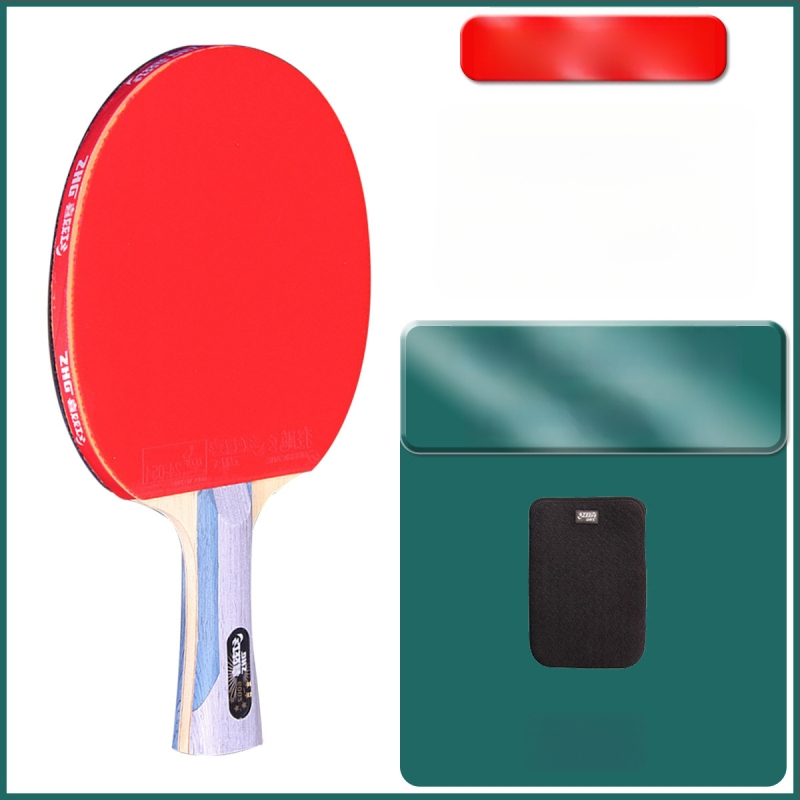 lauatennise raket DHS Red Double Happiness, 6-täheline R-tüüp, universaalne professionaalne, reverse glue kumm, Basswood plaat, sirge löök.