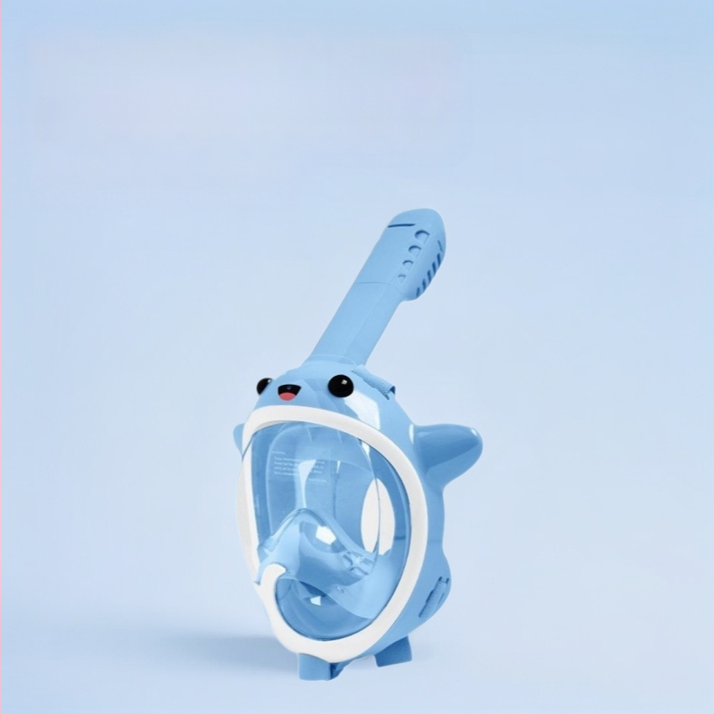 Thenice Bērnu pilnas sausas niršanas maskas ar anti-fog HD lēcām snorkelēšanai — Materiāls: polikarbonāts un šķidrais silikons