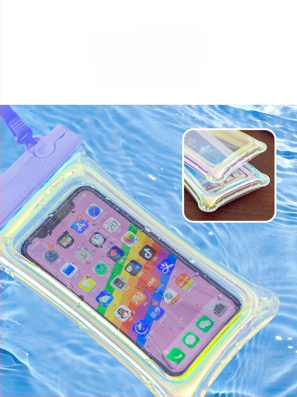 TPU ūdensizturīgs telefona maciņš ar skārienjutīgu ekrānu, plūstošu gaisa spilvenu un logotipa pielāgošanu