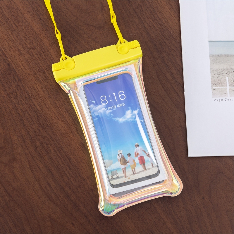 TPU ūdensizturīgs telefona maciņš ar skārienjutīgu ekrānu, plūstošu gaisa spilvenu un logotipa pielāgošanu