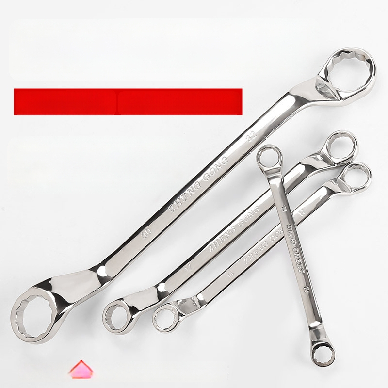 Διπλού σκοπού Plum wrench, χάλυβας 45#, λαμπερή επίστρωση χρωμίου, βάρος 200 g, μετρικό πρότυπο