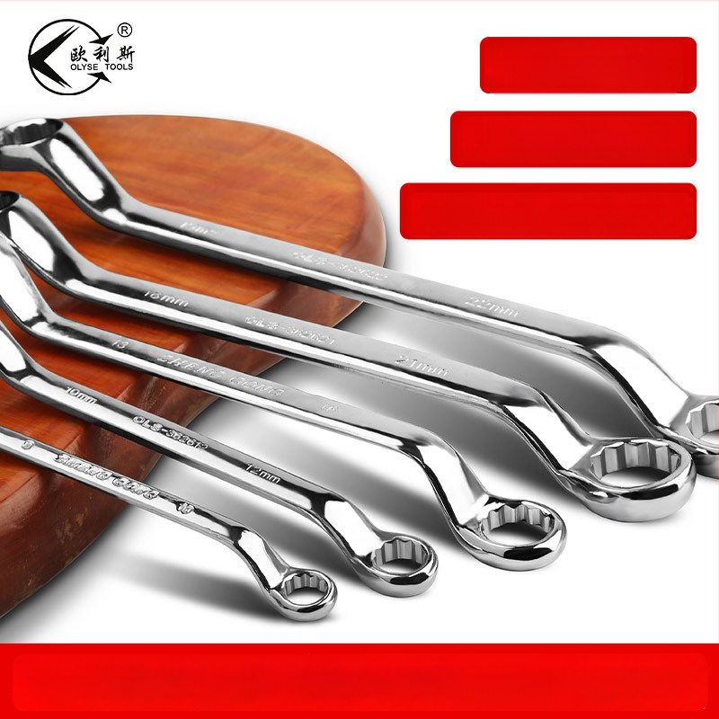 Διπλού σκοπού Plum wrench, χάλυβας 45#, λαμπερή επίστρωση χρωμίου, βάρος 200 g, μετρικό πρότυπο