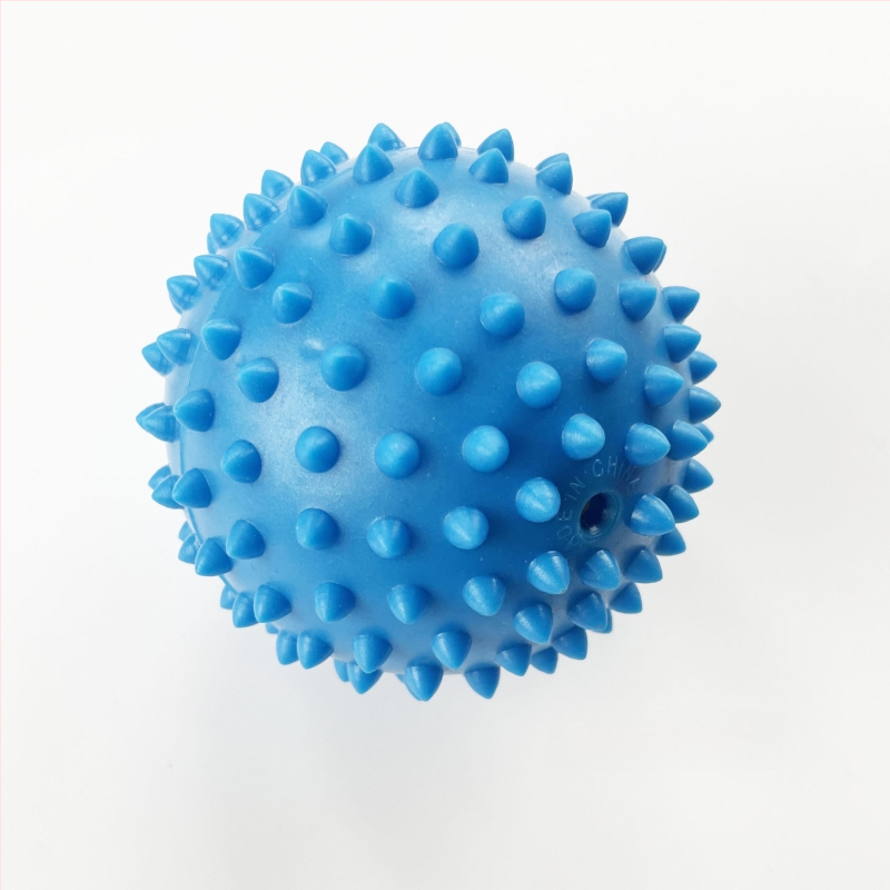 Μπάλα μασάζ με αγκάθια από μαλακό PVC για πίεση σημείων, ανακούφιση πελικής περιτονίας, γιόγκα και άσκηση