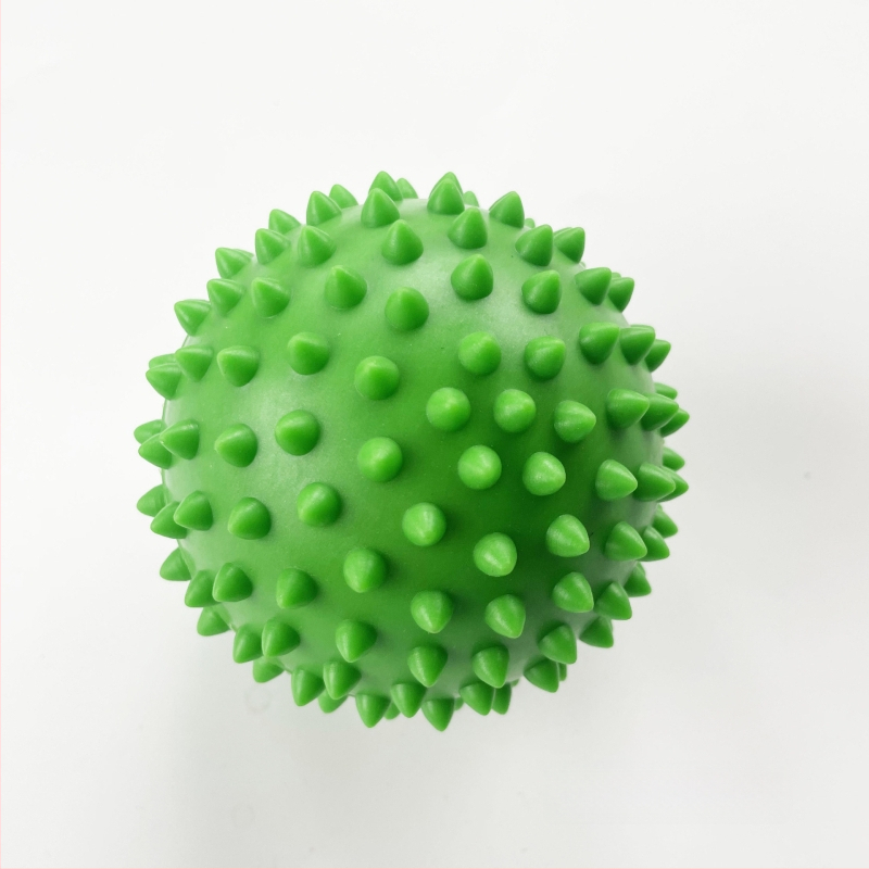 Μπάλα μασάζ με αγκάθια από μαλακό PVC για πίεση σημείων, ανακούφιση πελικής περιτονίας, γιόγκα και άσκηση