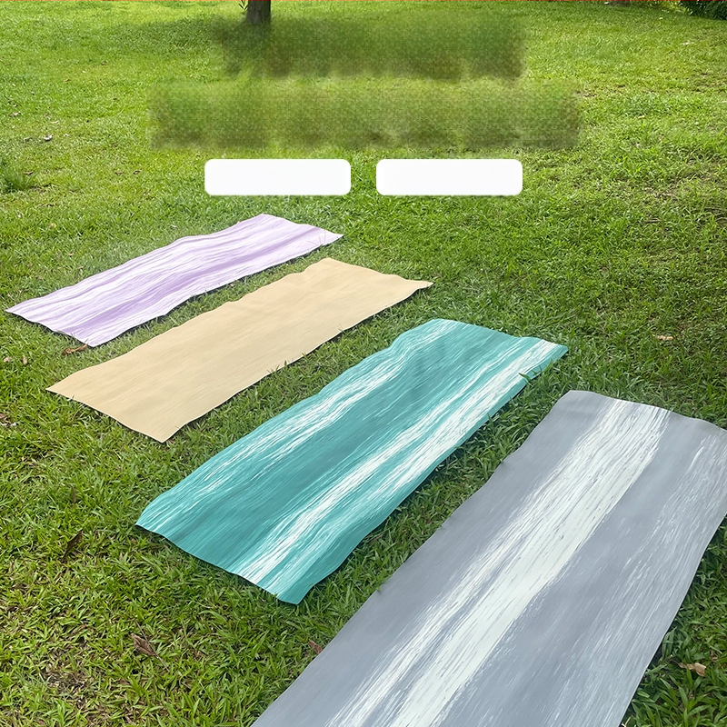 Γιόγκα στρώμα από καουτσούκ, 1,5 mm, αντιολισθητικό, υπερλεπτό, αναδιπλούμενο, φορητό για οικιακή χρήση