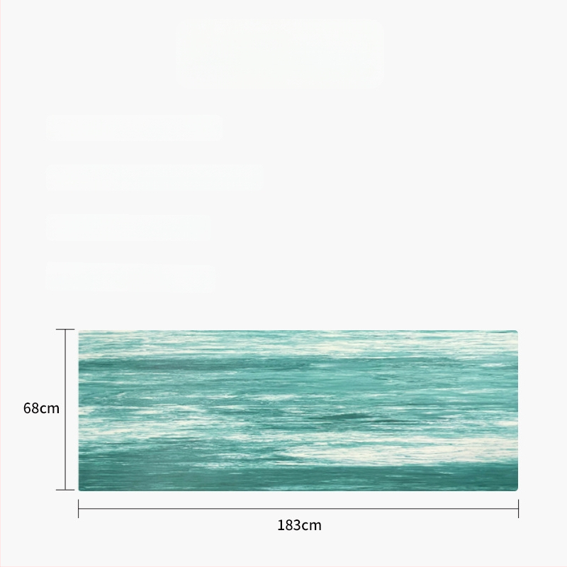 Γιόγκα στρώμα από καουτσούκ, 1,5 mm, αντιολισθητικό, υπερλεπτό, αναδιπλούμενο, φορητό για οικιακή χρήση