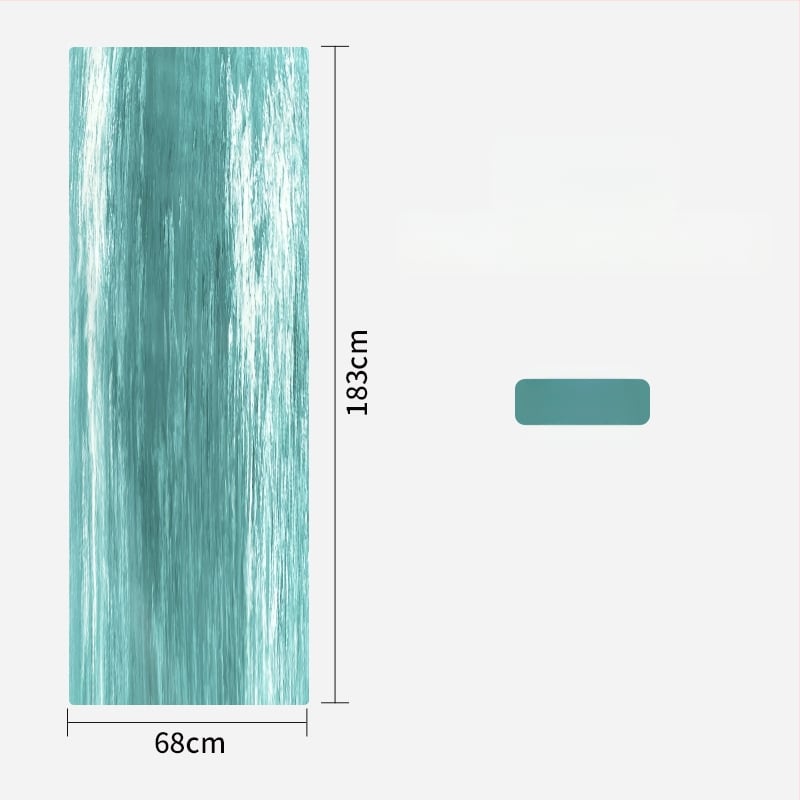 Γιόγκα στρώμα από καουτσούκ, 1,5 mm, αντιολισθητικό, υπερλεπτό, αναδιπλούμενο, φορητό για οικιακή χρήση