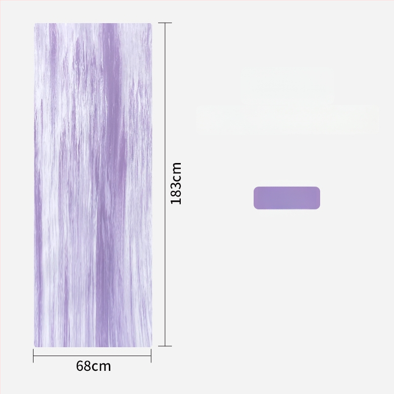 Γιόγκα στρώμα από καουτσούκ, 1,5 mm, αντιολισθητικό, υπερλεπτό, αναδιπλούμενο, φορητό για οικιακή χρήση