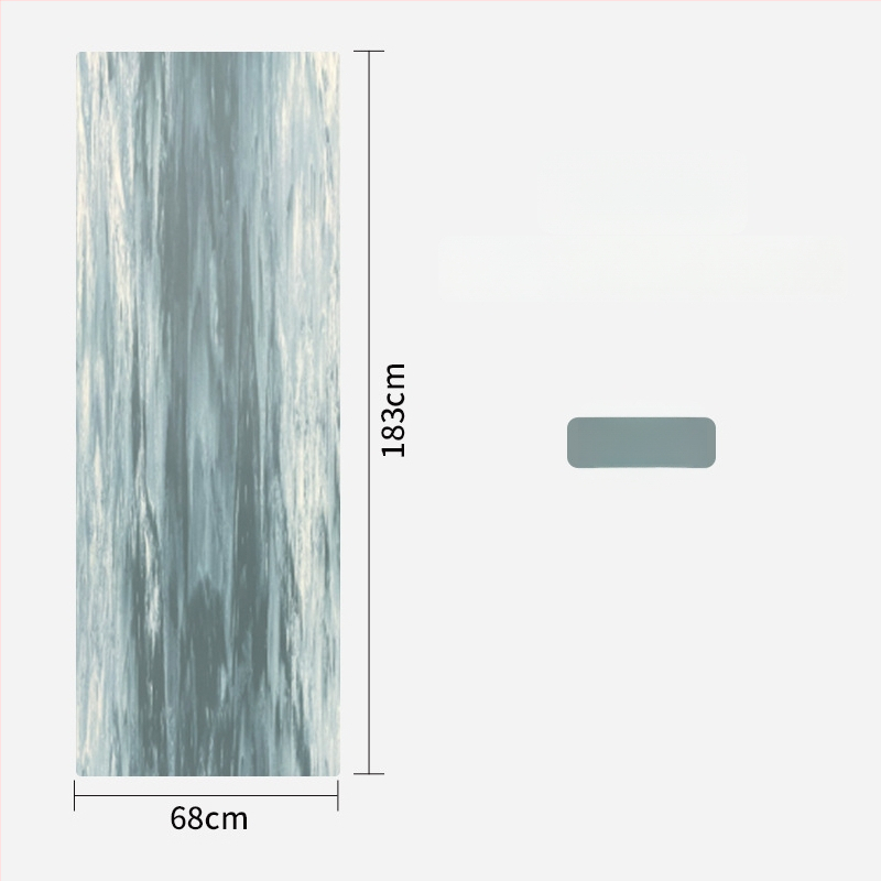 Γιόγκα στρώμα από καουτσούκ, 1,5 mm, αντιολισθητικό, υπερλεπτό, αναδιπλούμενο, φορητό για οικιακή χρήση