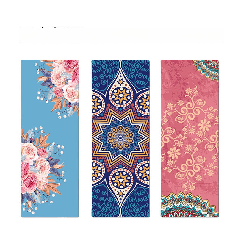 Στρώμα γιόγκα - φυσικός καουτσούκ, ριγέ σχέδιο, πάχος 5 mm, βάρος 3,8 kg, με δυνατότητα προσαρμογής