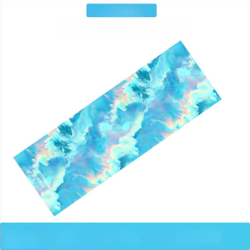 Antislips jogas dvilīt ar punktiem, 88% poliestera / 12% neilona, auduma svars 200 g/m², kopējais svars 280 g, piemērots jogai, āra sportam un pludmale