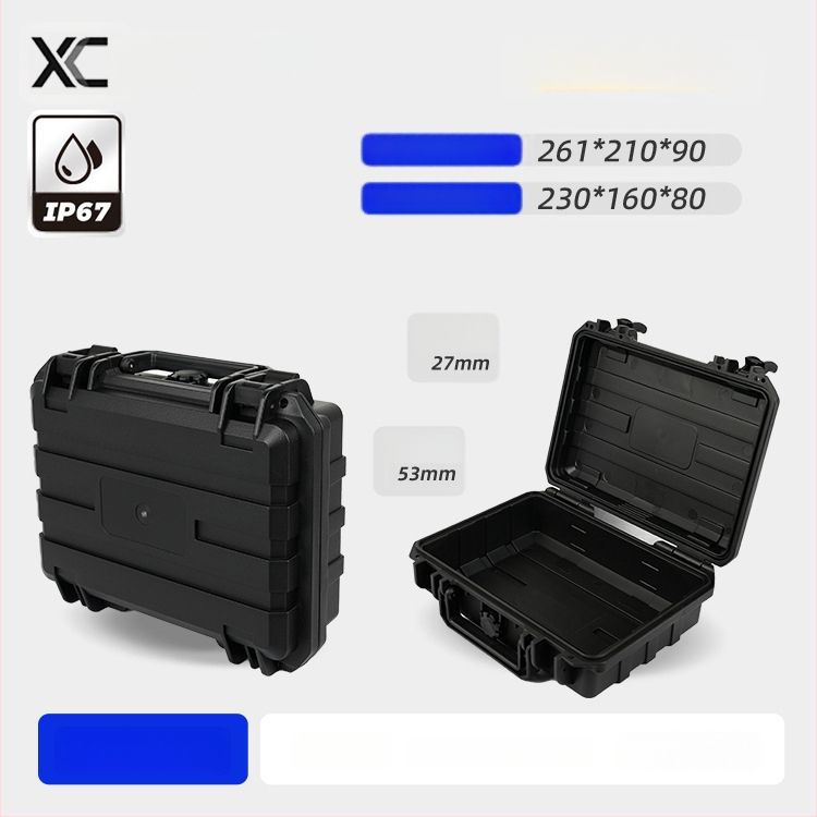 Instrumentu un aprīkojuma aizsargkaste, mitrumizturīga un triecienizturīga, PP materiāls, 40 kg slodze