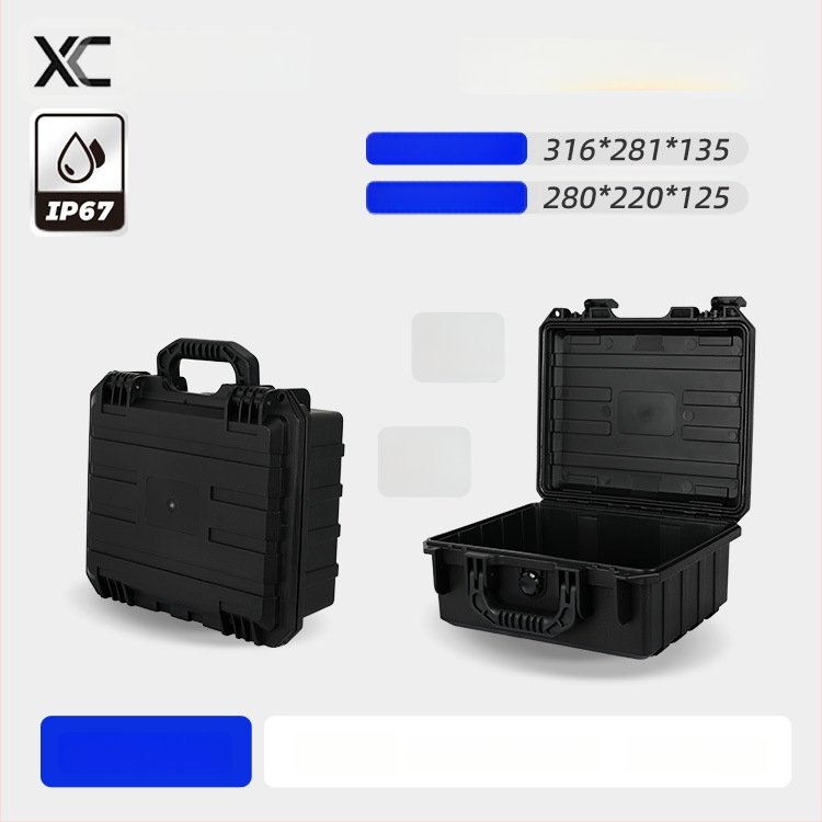 Instrumentu un aprīkojuma aizsargkaste, mitrumizturīga un triecienizturīga, PP materiāls, 40 kg slodze