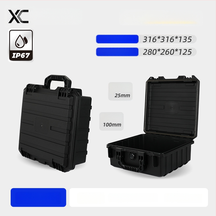 Instrumentu un aprīkojuma aizsargkaste, mitrumizturīga un triecienizturīga, PP materiāls, 40 kg slodze