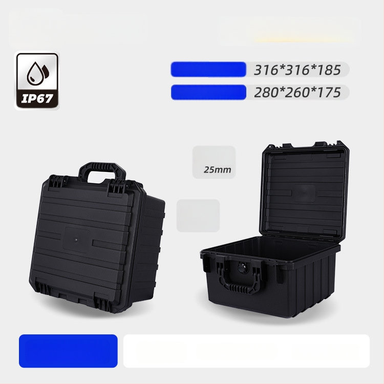 Instrumentu un aprīkojuma aizsargkaste, mitrumizturīga un triecienizturīga, PP materiāls, 40 kg slodze