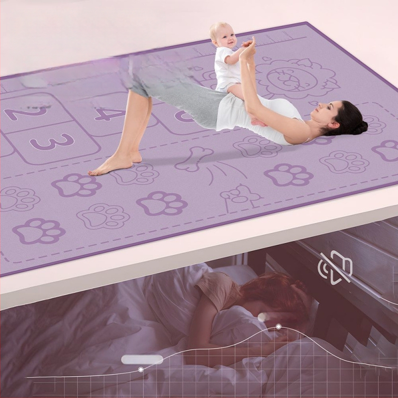 Χάλακι γιόγκα για δύο - Αντιολισθητικό, 8 mm, Πολυεστερικό ύφασμα, Απορροφητικό κραδασμών και Ηχομονωτικό