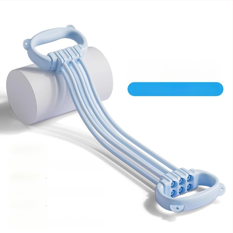 Regulējama pretestības lente muguras trenēšanai un plecu atvēršanai, mājas fitnesam un jogai; ABS materiāls; plaukstas satvēriena spēka trenēšanas ierīce