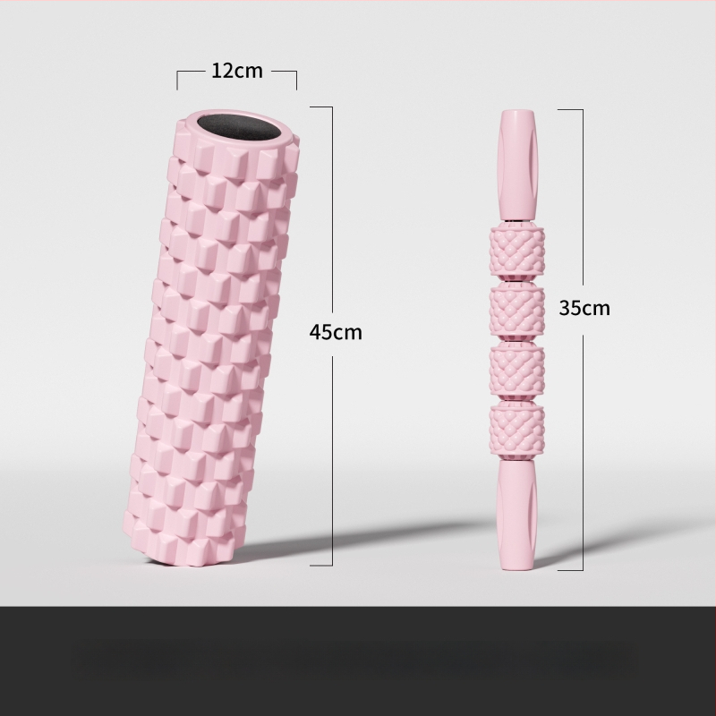 Putų volelis jogai su šilko gėlių medžiaga – raumenų atsipalaidavimas ir kojų masažas