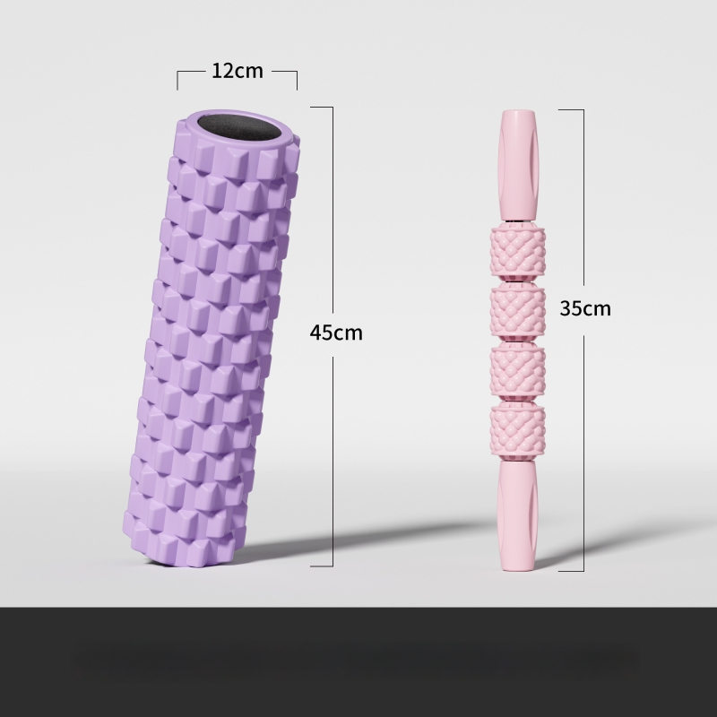 Putų volelis jogai su šilko gėlių medžiaga – raumenų atsipalaidavimas ir kojų masažas