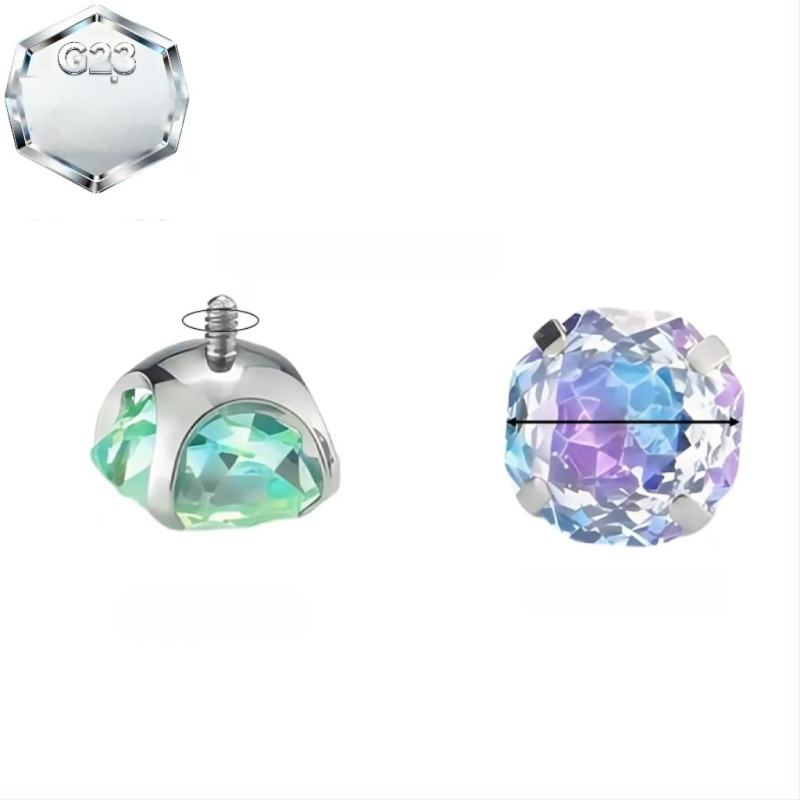 Liežuvio žiedas – rožių pjūvis, titano lydinys, geometrinis dizainas, cirkonas, su deimantais įstatymais