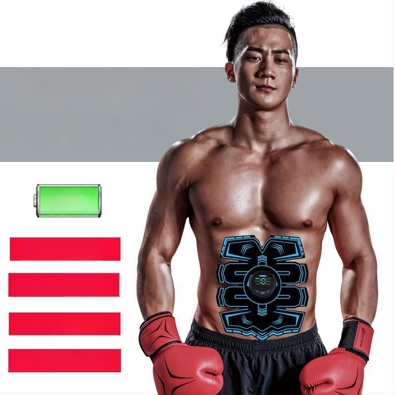 Тренажор за коремни мускули за дома с осем-пакетен дизайн, неразгъваем, марка Unique, за семейна употреба