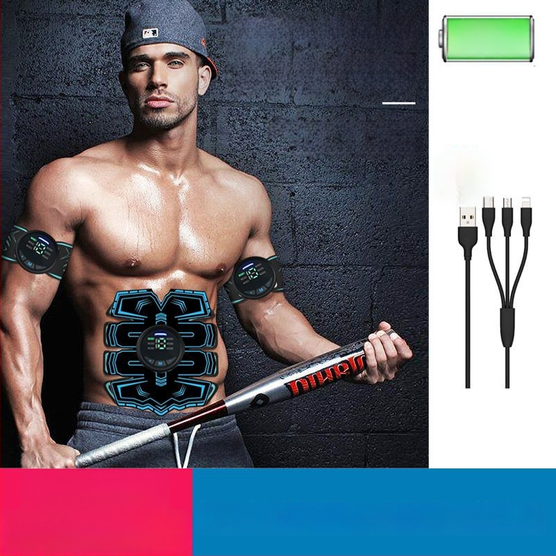 Тренажор за коремни мускули за дома с осем-пакетен дизайн, неразгъваем, марка Unique, за семейна употреба