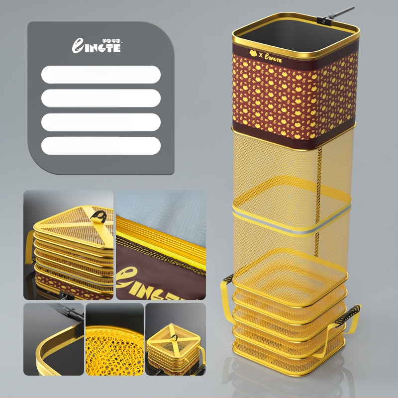 Antel zvejas aizsardzības tīkla soma ar nostiprinātu cinka sakausējumu un biezu pārklātu sietveida audumu