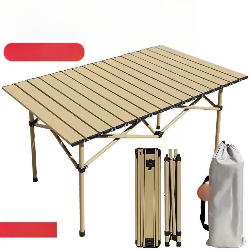 Πτυσσόμενο φορητό υπαίθριο τραπέζι για κάμπινγκ, ψάρεμα και πικ-νικ – ματ χάλυβας άνθρακα