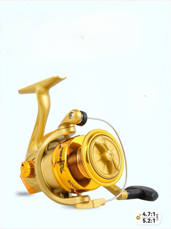 Fishmx σπίνερ ρελέ με πλήρη μεταλλική κατασκευή, εξαιρετικά ομαλή λειτουργία, ελαφριά κατασκευή, ηλεκτροπλατιωμένο κεφάλι