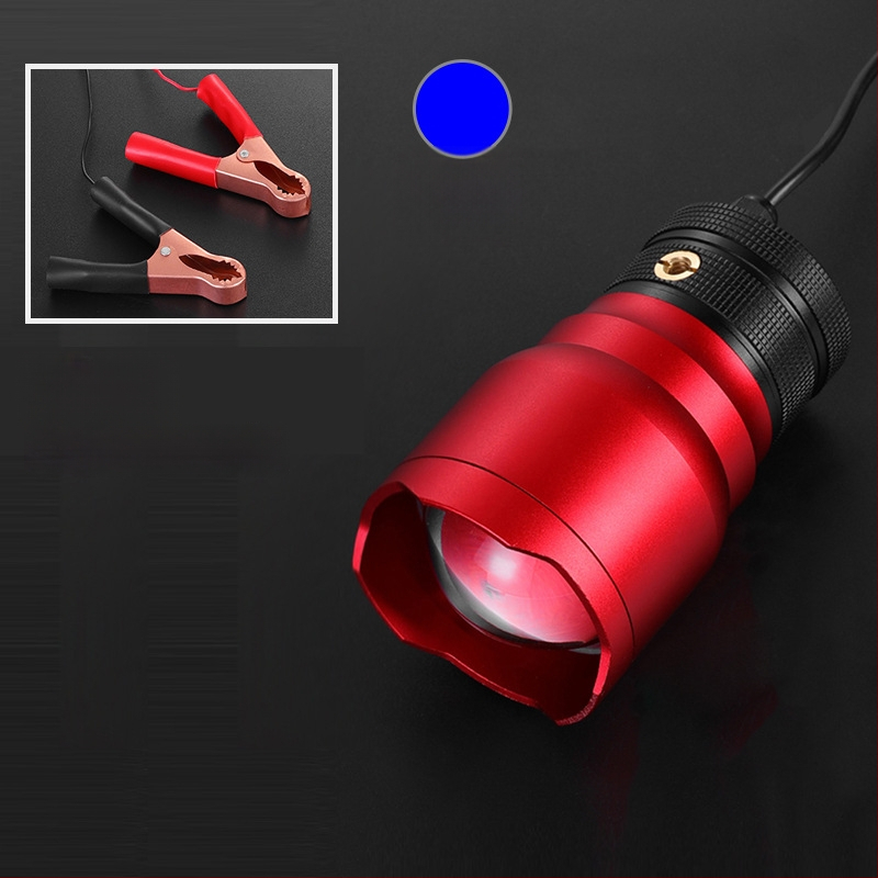 Išorinis žvejybos LED žibintas, aliuminio lydinio korpusas, 200–500 m nuotolis, kinetinės energijos tiekimas, Fisherman's Treasure