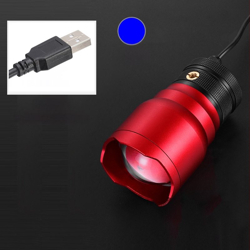 Išorinis žvejybos LED žibintas, aliuminio lydinio korpusas, 200–500 m nuotolis, kinetinės energijos tiekimas, Fisherman's Treasure