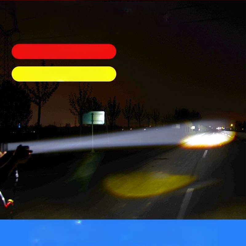 Frontala pentru pescuit noaptea — alimentare cu baterie Li, fascicul puternic, design cu bandă pentru cap, Xiaoduo