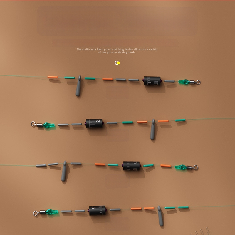 Силиконови space beans за риболов — нова формула, супер стегнати, безопасни за линията, пълен комплект за основна линия