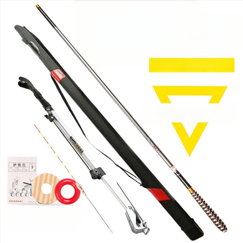 Ogļu šķiedras makšķerkastes komplekts – ultra viegls, ultra stingrs, daudzdaļīgs karpam un karu**tai**