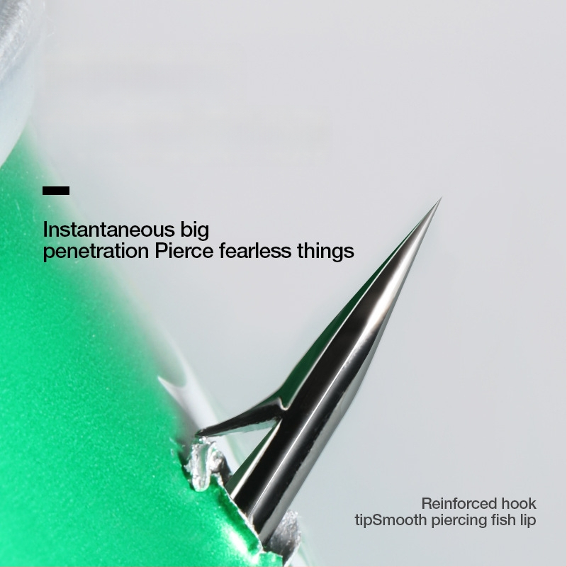 Crank āķis ar plašu vēderu bassam — 1 gab., makšķerēšanai straumēs, upēs, ezeros, jūras krastā, laivā un klintīs